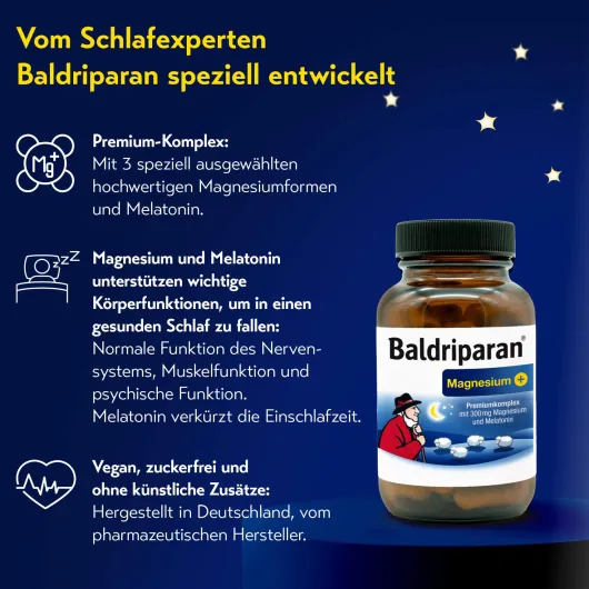Baldriparan Magnesium Plus 60 Kapseln