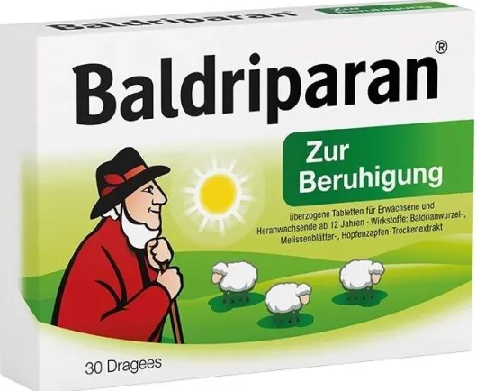 Baldriparan zur Beruhigung 30 überzogene Tabletten