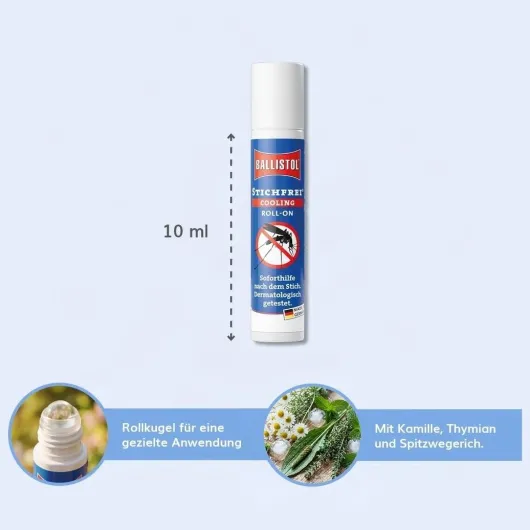 Ballistol Stichfrei Classic Pumpspray 100 ml + Stichfrei Cooling Roll-on 10 ml