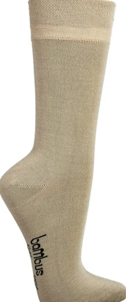 Bambus Wellness-Socken 35-38 Beige 3 Paar