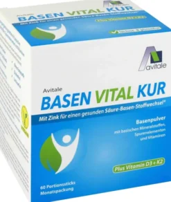 Basen Vital Kur plus Vitamin D3 + K2 60 Portionsticks