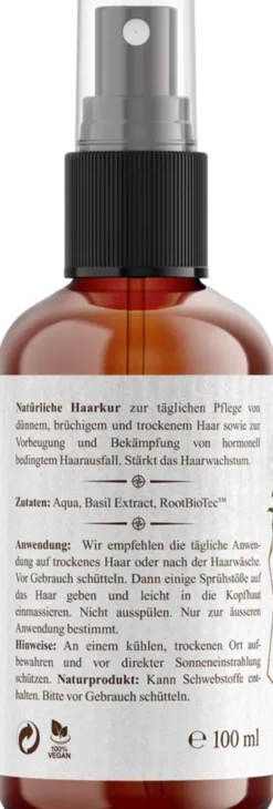 Basilikum Extrakt Haarkur mit RootBioTec 100 ml