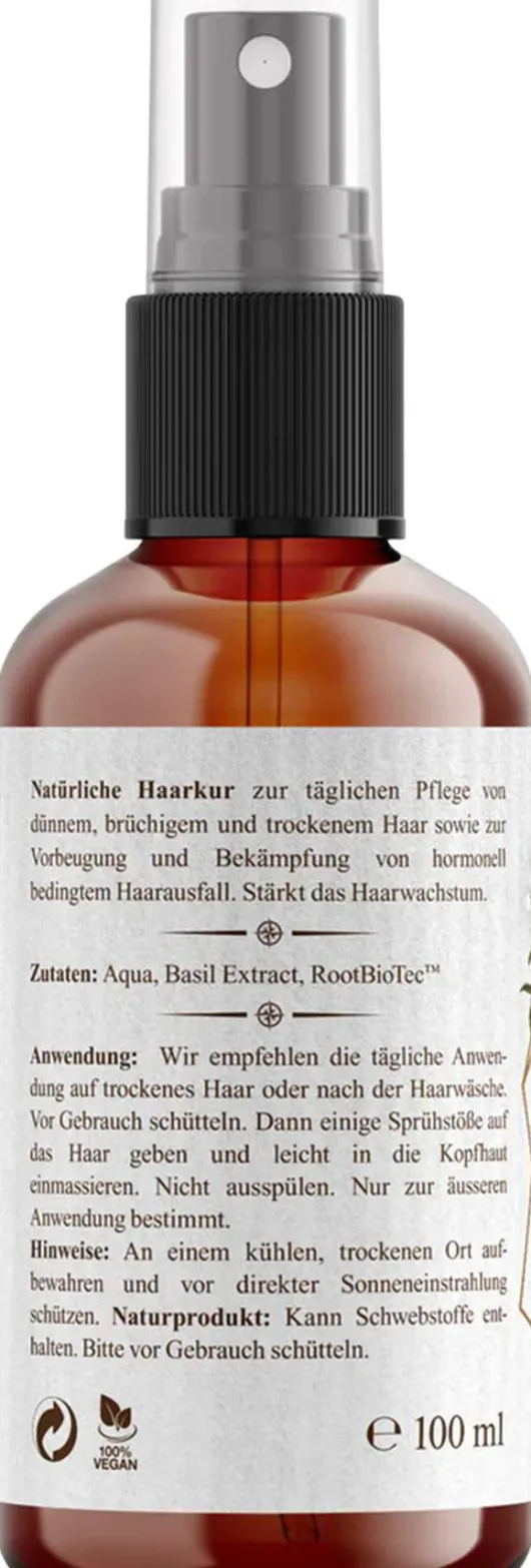 Basilikum Extrakt Haarkur mit RootBioTec 100 ml