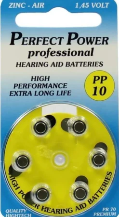 Batterien F.Hörgeräte Power Pp 10