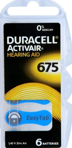 Batterien Für Hörgeräte Duracell 675