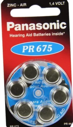 Batterien Für Hörgeräte Panasonic Pr 675