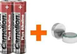 Batterien Set für 3201175 Ohr-Reiniger, 4xAlkaline AG3+2xAAABatterien Camelion