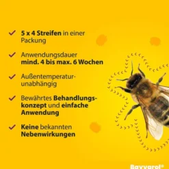 Bayvarol 3,6 mg Streifen für Honigbienen 5 x 4 Strips