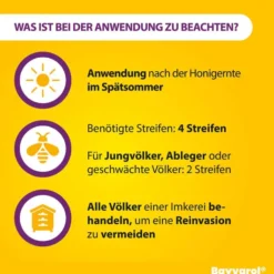 Bayvarol 3,6 mg Streifen für Honigbienen 5 x 4 Strips