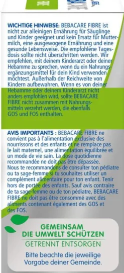 Bebacare Fibre Ballaststoffe 20 Portionsbeutel