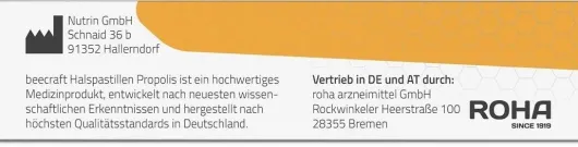Beecraft Halspastillen Propolis 30 Stück
