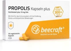 Beecraft Propolis Kapseln Plus 10 mg Zink 30 Stück