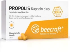 Beecraft Propolis Kapseln plus 10 mg Zink 60 Stück