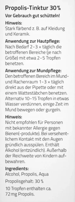 Beecraft Propolis Tinktur 30% 30 ml