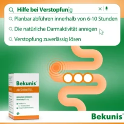 Bekunis Dragees Bisacodyl 5 mg 10 Magensaftresistente Tabl.