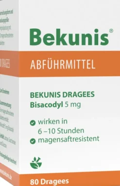 Bekunis Dragees Bisacodyl 5 mg 80 Magensaftresistente Tabl.