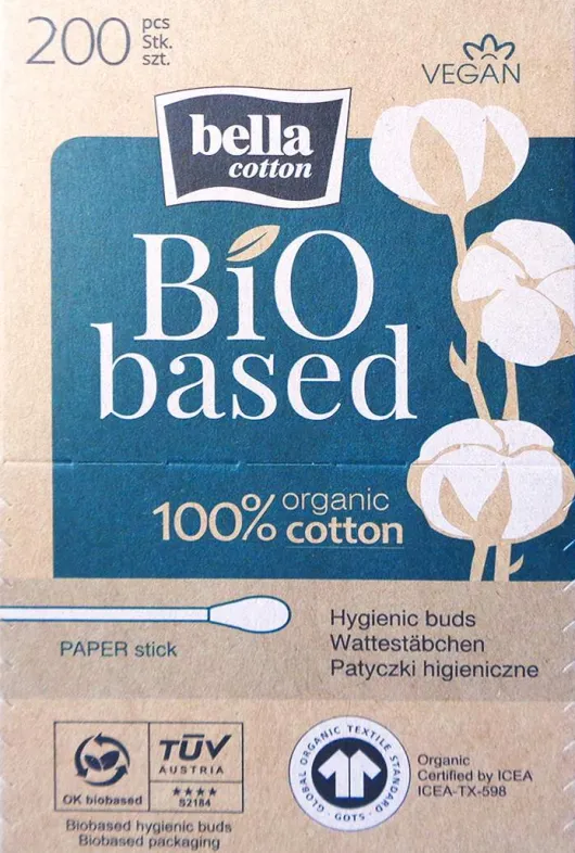 Bella Wattestäbchen Cotton Bio Based