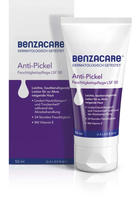 Benzacare Anti-Pickel Feuchtigkeitspflege LSF 30 50 ml