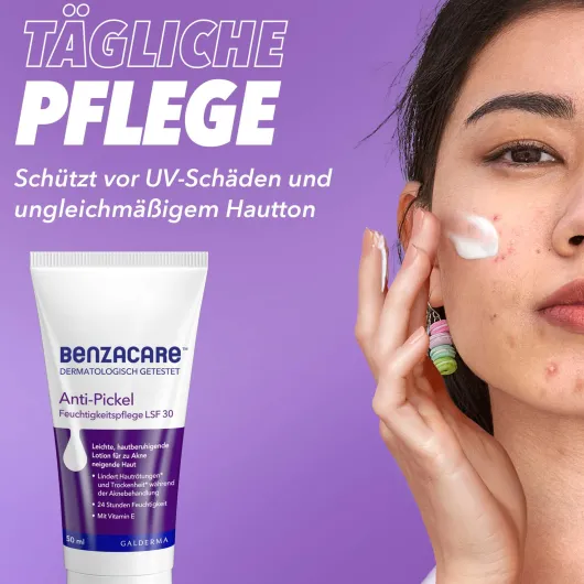Benzacare Anti-Pickel Feuchtigkeitspflege LSF 30 50 ml