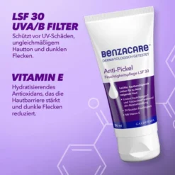 Benzacare Anti-Pickel Feuchtigkeitspflege LSF 30 50 ml