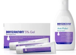 Benzaknen 5% Gel 2 x 40 g + Benzacare Anti-Pickel Reinigungsgel 120 ml