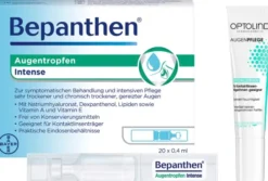 Bepanthen Augentropfen Intense 20 x 0,4 ml + gratis Optolind Empfindl. Haut Augenpflege 15 ml