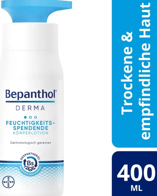 Bepanthol DERMA Feuchtigkeitsspendende Körperlotion 400 ml Pumpspender