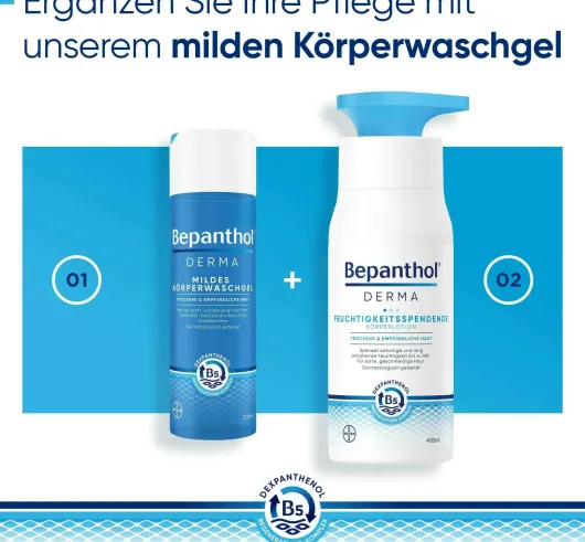 Bepanthol DERMA Feuchtigkeitsspendende Körperlotion 400 ml Pumpspender