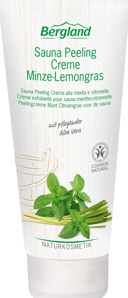 Bergland Sauna Peeling Creme Minze Lemongras 100 ml