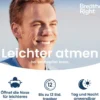Besser Atmen Breathe Right 30 Nasenpflaster groß beige