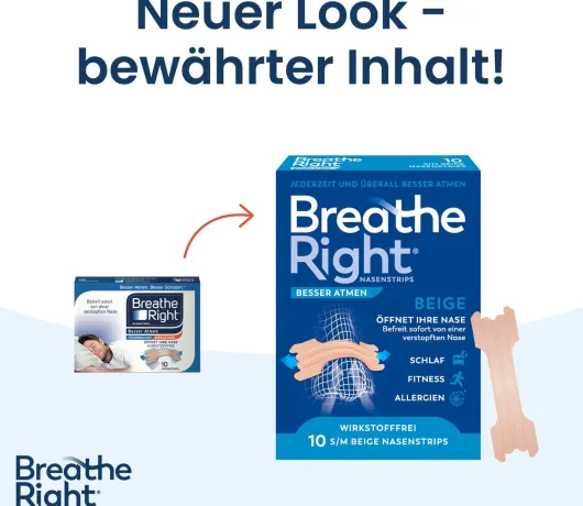 Besser Atmen Breathe Right 10 Nasenpflaster normal beige