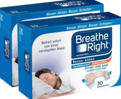 Besser Atmen Breathe Right Nasenpflaster normal beige 2 x 30 Stück