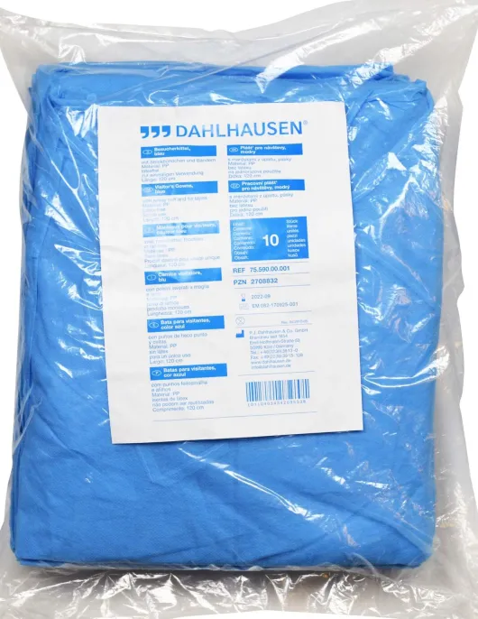 Besucherkittel Blau 10 Stück