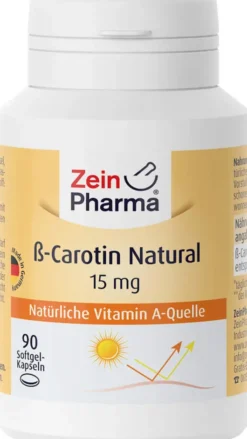 Beta Carotin Natural 15 mg 90 Weichkapseln