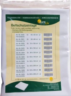Bettschutzeinlage Folie Molton 120x200cm