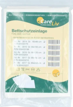 Bettschutzeinlage Folie Weiß 90x150cm