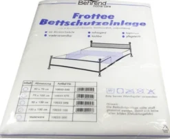 Bettschutzeinlage Frottee 100x150 cm