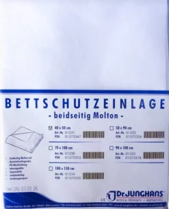 Bettschutzeinlage 40x50cm Doppelseitig Molton