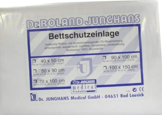 Bettschutzeinlage 70x100cm Doppelseitig Molton