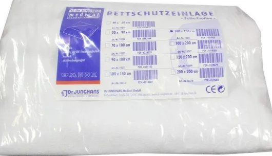 Bettschutzeinlage 100 X 150 cm Folie Frottee 1 Stück