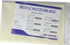 Bettschutzeinlage 60x90cm Gummi Creme