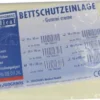 Bettschutzeinlage 90x100cm Gummi Creme
