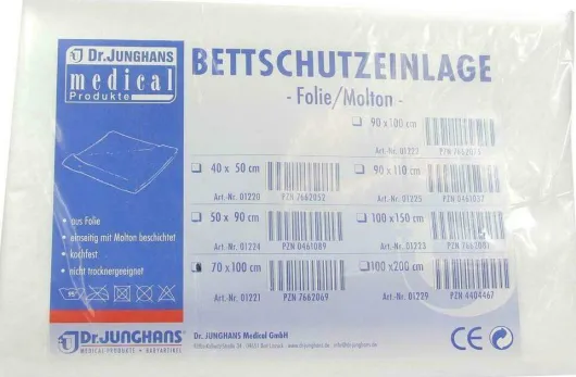 Bettschutzfolie Molton 100x200 cm