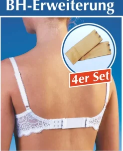 BH Erweiterung hautfarben 4er Set 5,5 x 8 cm