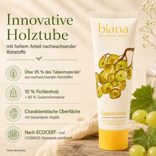 Biana Tagescreme mit Traubenkernöl 75 ml