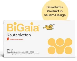 BiGaia Erdbeergeschmack 30 Kautabletten