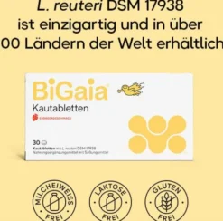 BiGaia Erdbeergeschmack 30 Kautabletten