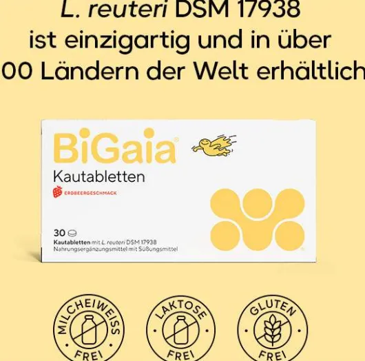 BiGaia Erdbeergeschmack 30 Kautabletten