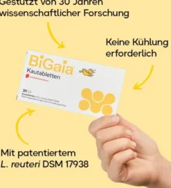 BiGaia Erdbeergeschmack 30 Kautabletten