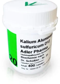 Biochemie Adler 20 Kalium Aluminium Sulfuricum D 12 400 Tabletten